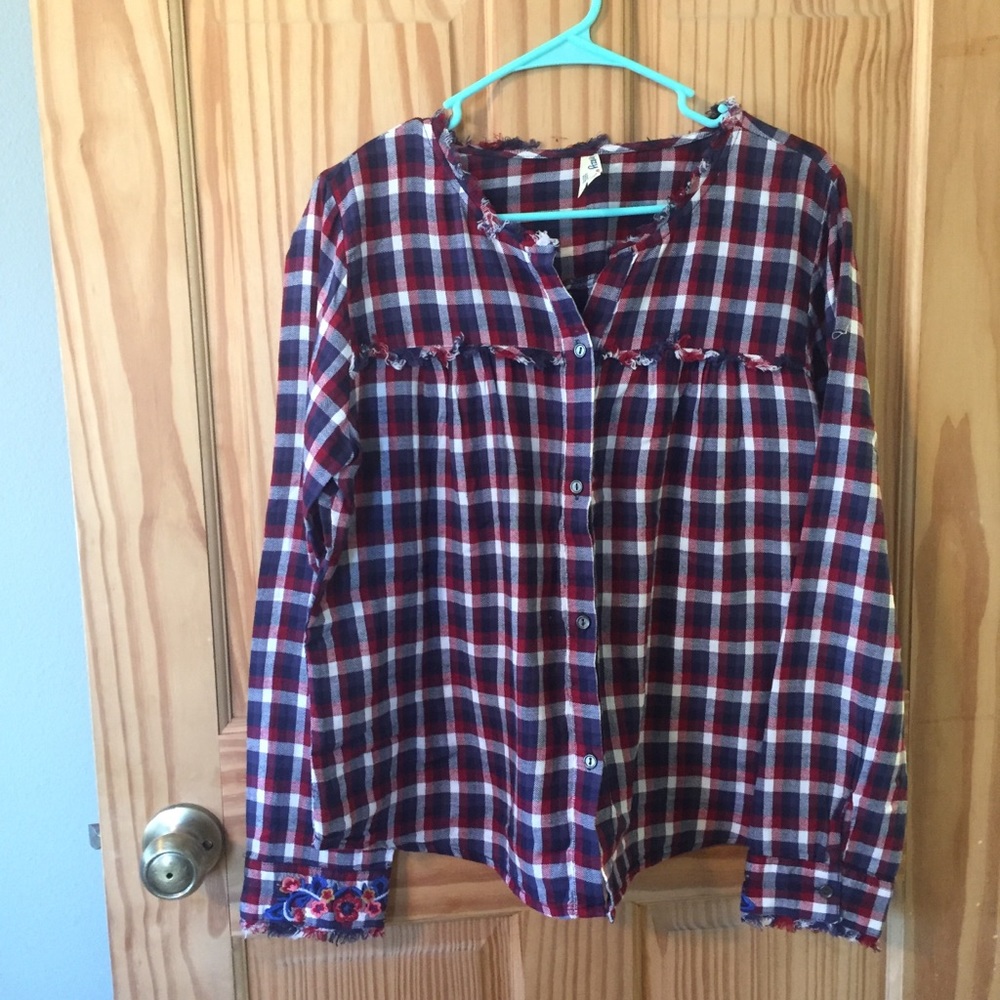 Girl Krazy Flannel Top